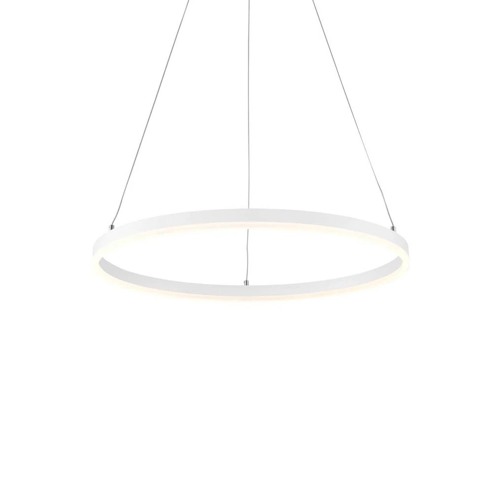 B-Ware Arcchio Pendelleuchte Hängelampe Led Albiona Weiß Acryl Metall Baldachin 80cm - 4251911750454