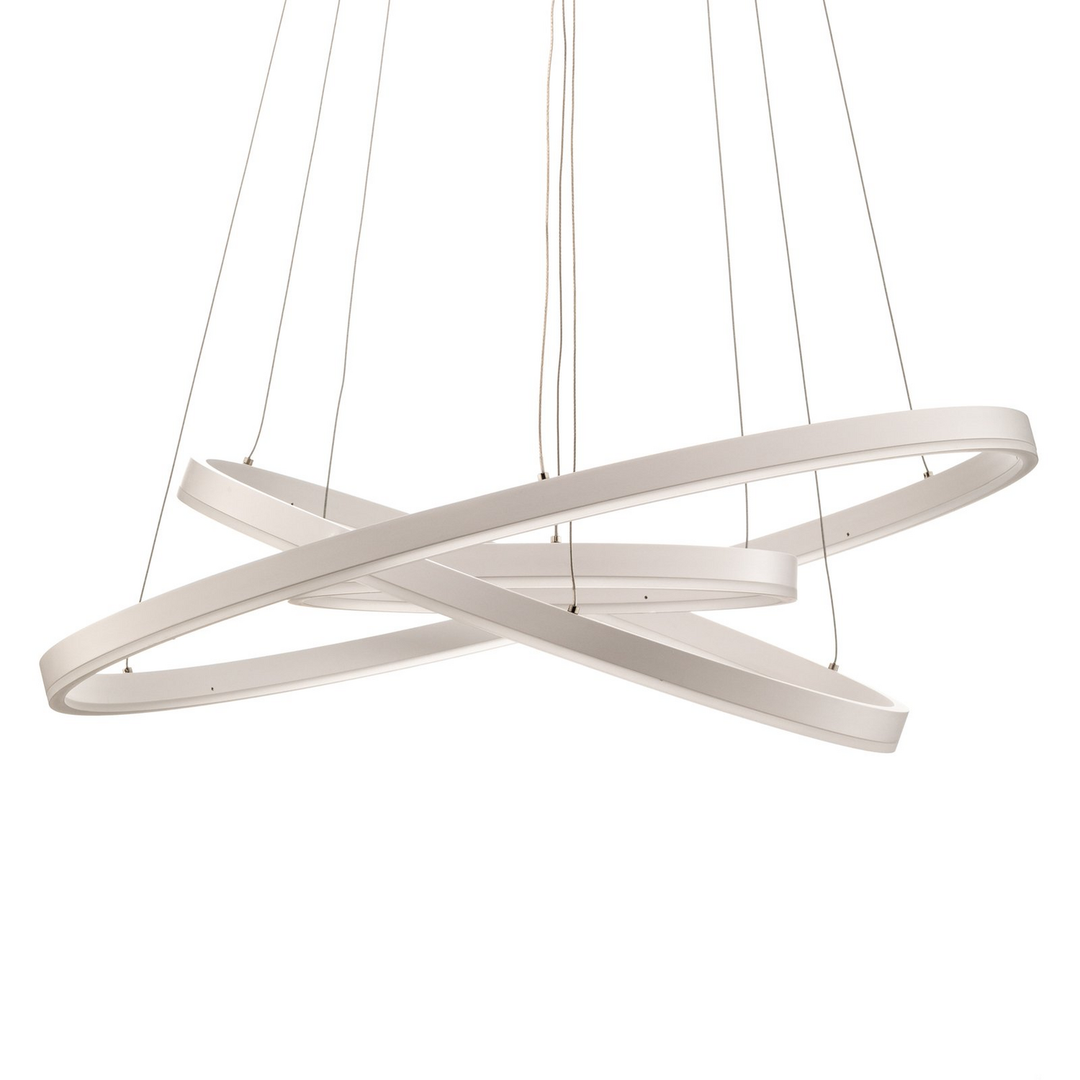 Arcchio Led Hängeleuchte Pendelleuchte Albiona Weiß 3 Ringe ø 80 Cm Esszimmer B-Ware - 4251911750485