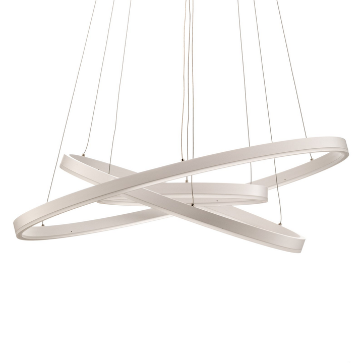 Arcchio Led Hängeleuchte Pendelleuchte Albiona Weiß 3 Ringe ø 80 Cm Esszimmer B-Ware - 4251911750485