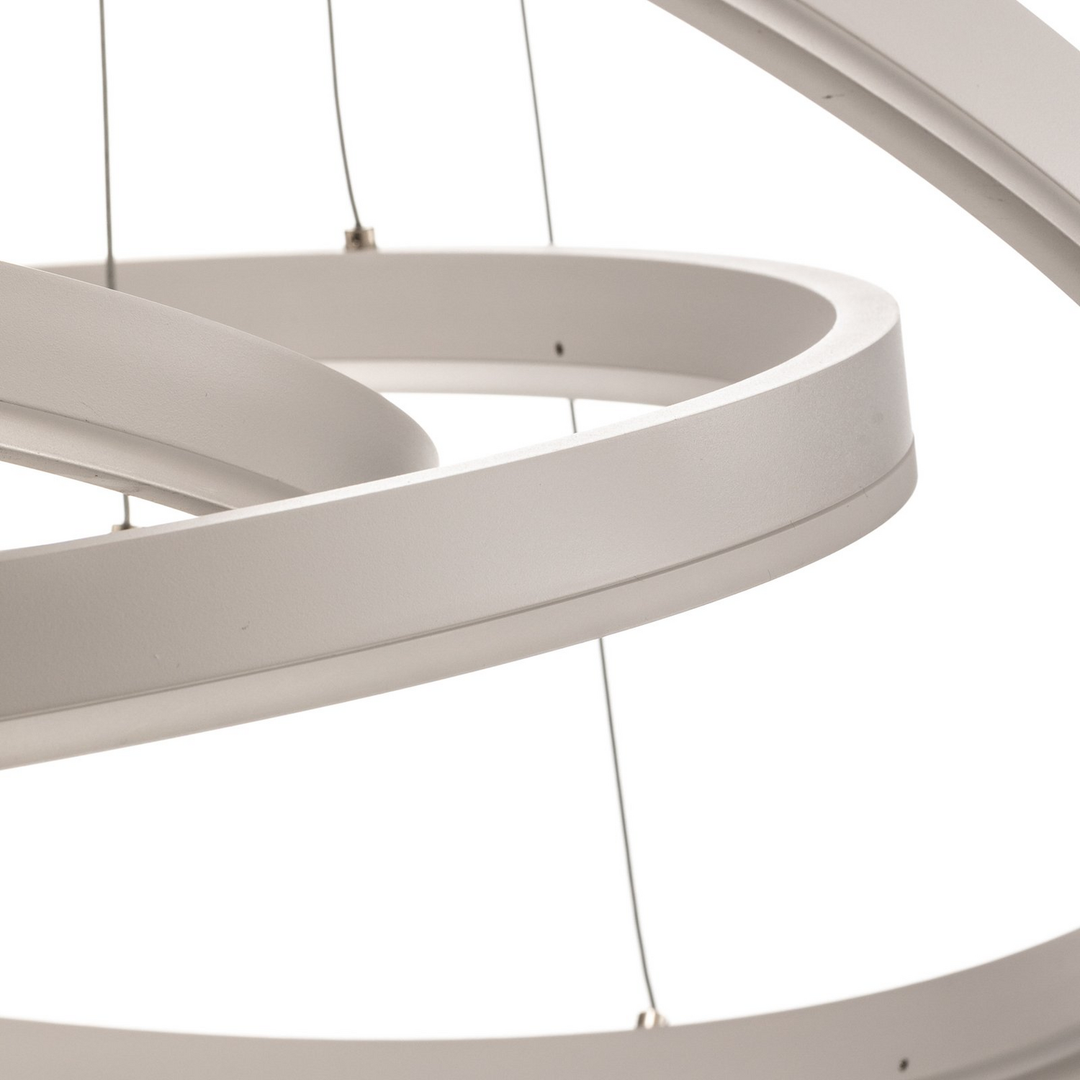 Arcchio Led Hängeleuchte Pendelleuchte Albiona Weiß 3 Ringe ø 80 Cm Esszimmer B-Ware - 4251911750485