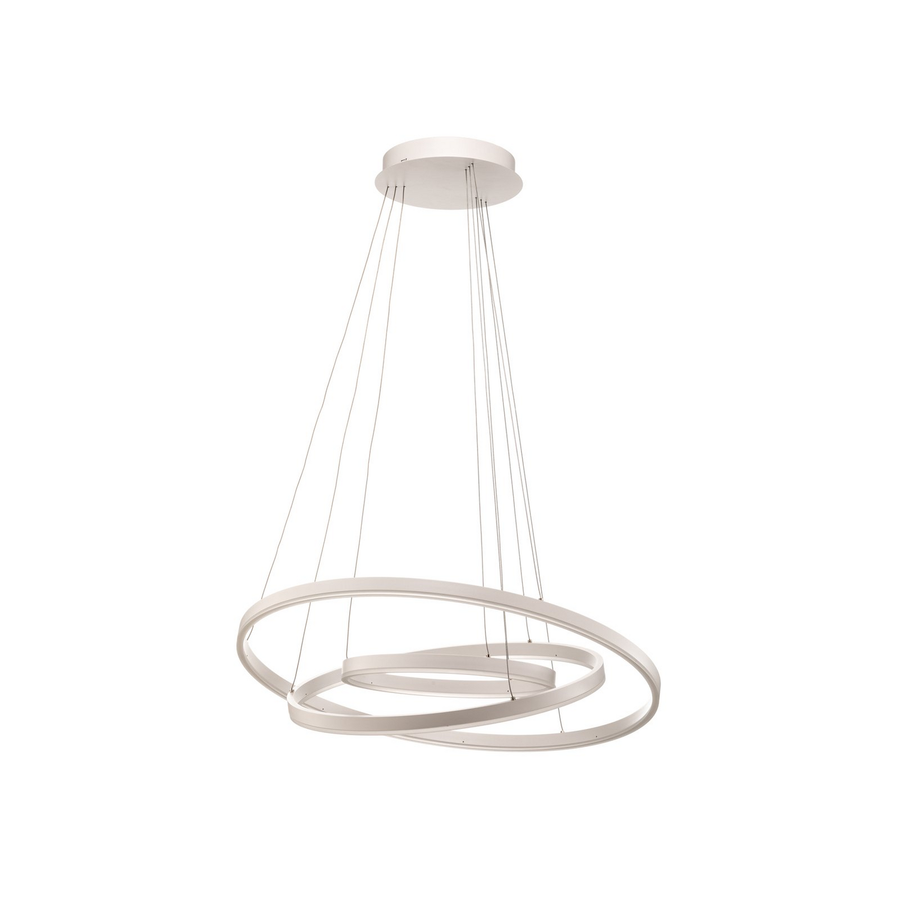 Arcchio Led Hängeleuchte Pendelleuchte Albiona Weiß 3 Ringe ø 80 Cm Esszimmer B-Ware - 4251911750485