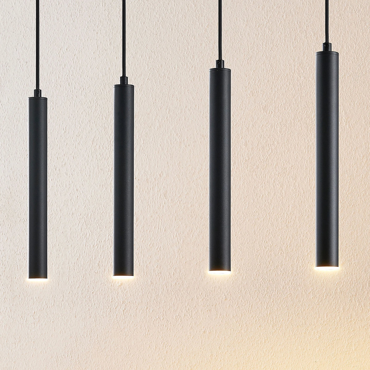 Arcchio LED Hängeleuchte Pendelleuchte Kammeron schwarz Metall 80 cm LED 30127 - 9626503
