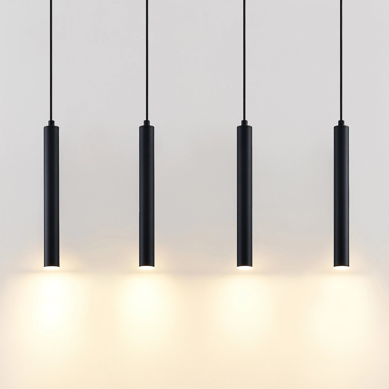 Arcchio LED Hängeleuchte Pendelleuchte Kammeron schwarz Metall 80 cm Leuchte - 9626503