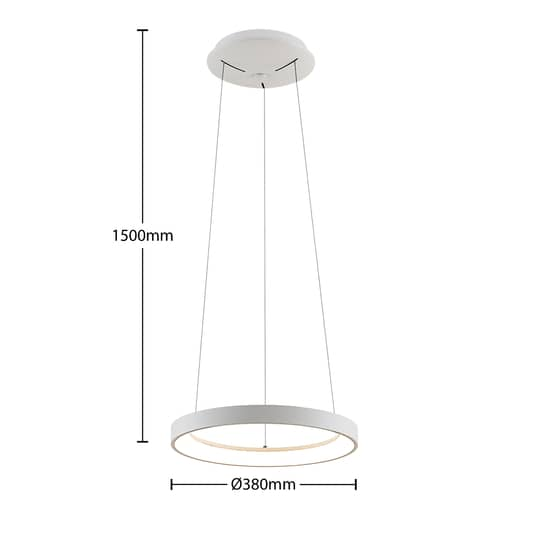 B-Ware Arcchio Pendelleuchte Hängelampe Led Vivy Weiß Metall Acryl Dimmbar Warmweiß - 4251096597493