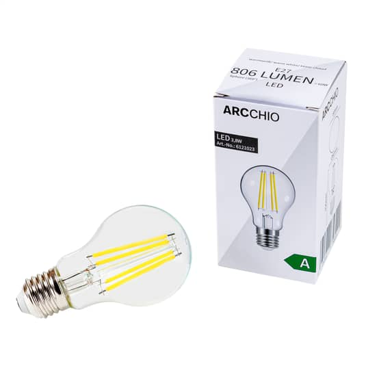 B-Ware Arcchio Led Filamentlampe Leuchtmittel E27 Glühlampe Glühbirne Led Klar 6 Stück - 4251911758221
