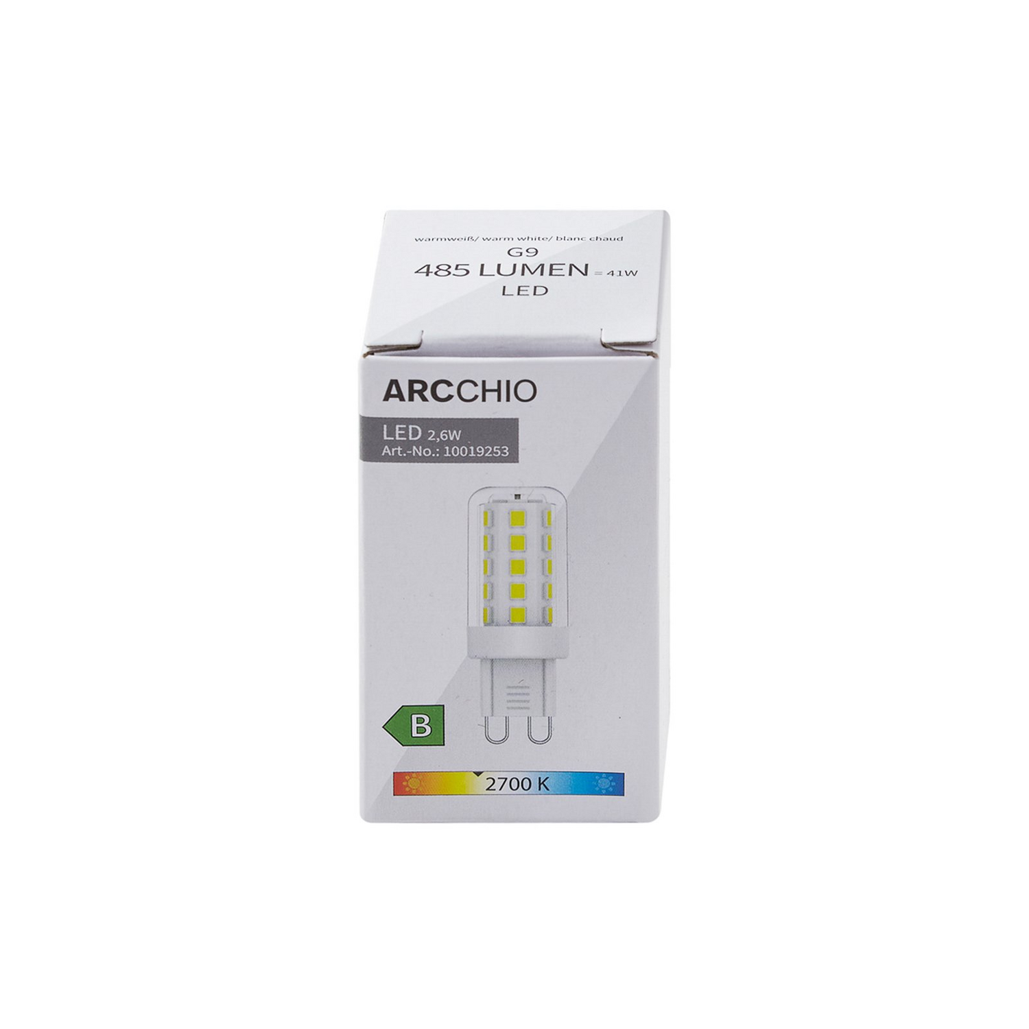 B-Ware Arcchio Led Leuchtmittel G9 2,6 W Klar 2.700 K 485 Lm Stiftleuchte Leuchte 7 St - 4251911773750