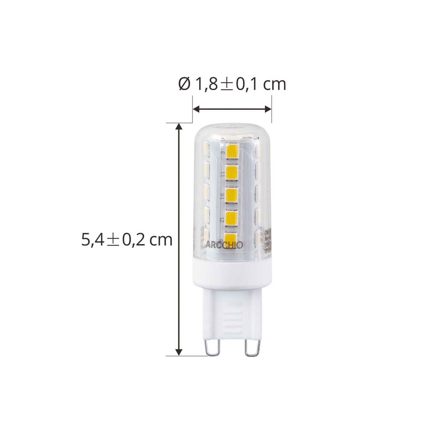 B-Ware Arcchio Led Leuchtmittel G9 2,6 W Klar 2.700 K 485 Lm Stiftleuchte Leuchte 7 St - 4251911773750