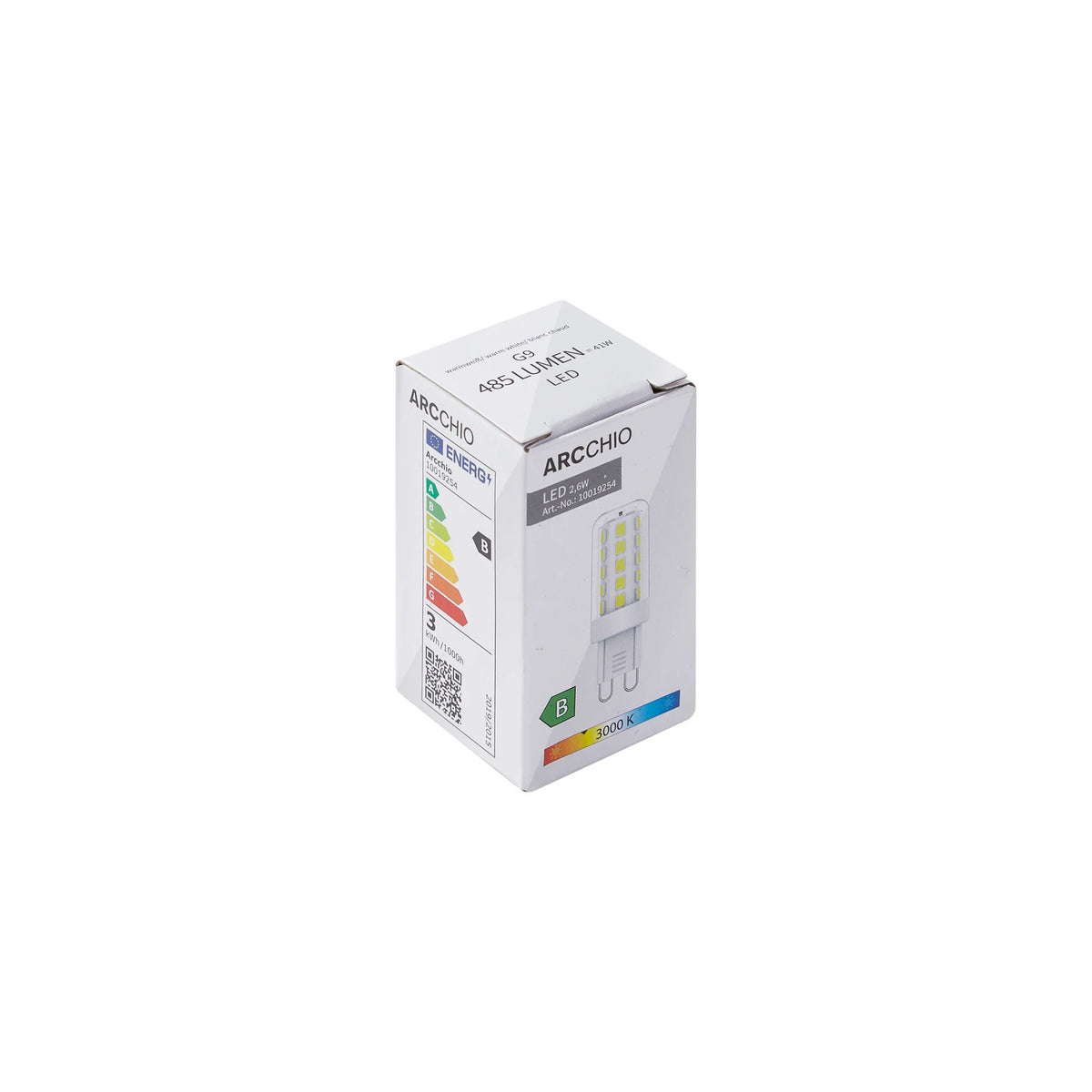 Arcchio LED-Leuchtmittel G9 3.000 K 2,6 W klar 485 lm Lampe Leuchte Spot 3 STÜCK - 4251911773767