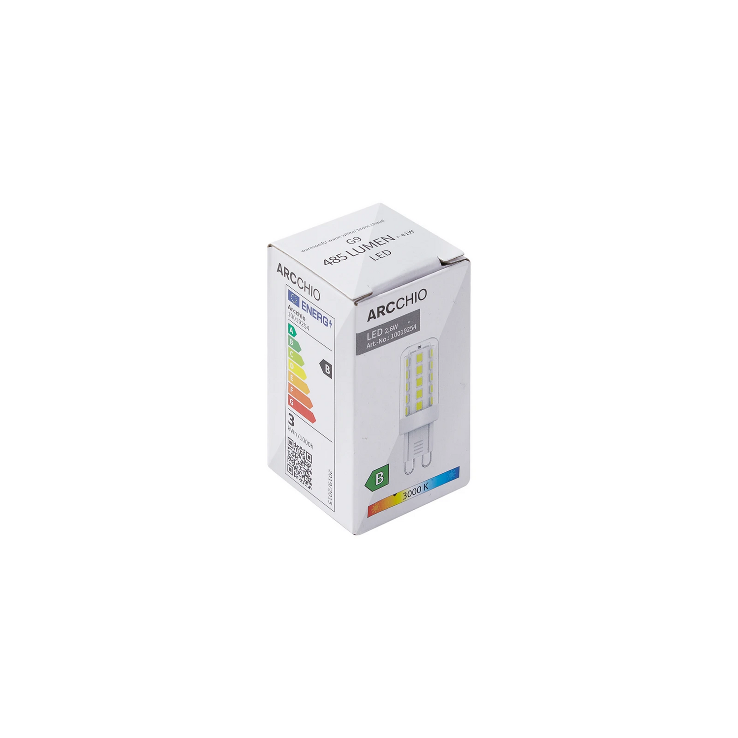 B-Ware Arcchio Led Leuchtmittel G9 3.000 K 2,6 W Klar 485 Lm Lampe Leuchte Spot 3 Stück - 4251911773767