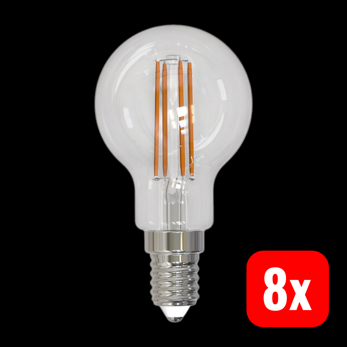 Arcchio LED Leuchtmittel Lampe Tropfenlampe Filament Rund E14 Warmweiß 8 STÜCK - 4251911779714
