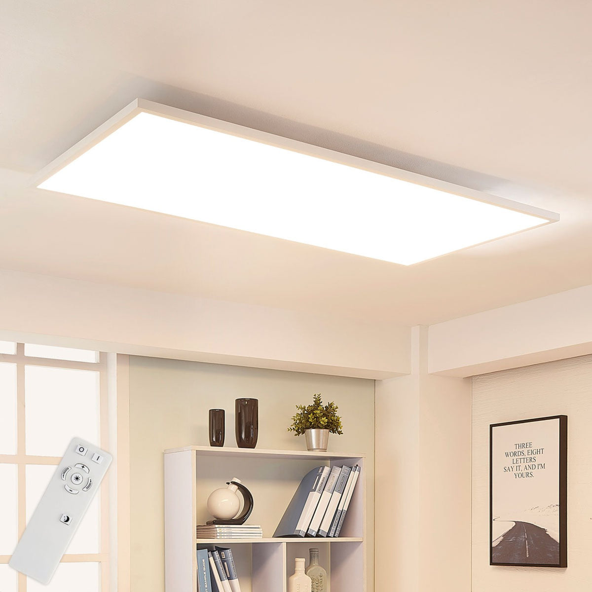 Arcchio LED Panel Leuchte Flächenleuchte Arya dimmbar weiß Metall50 - 4251096540413