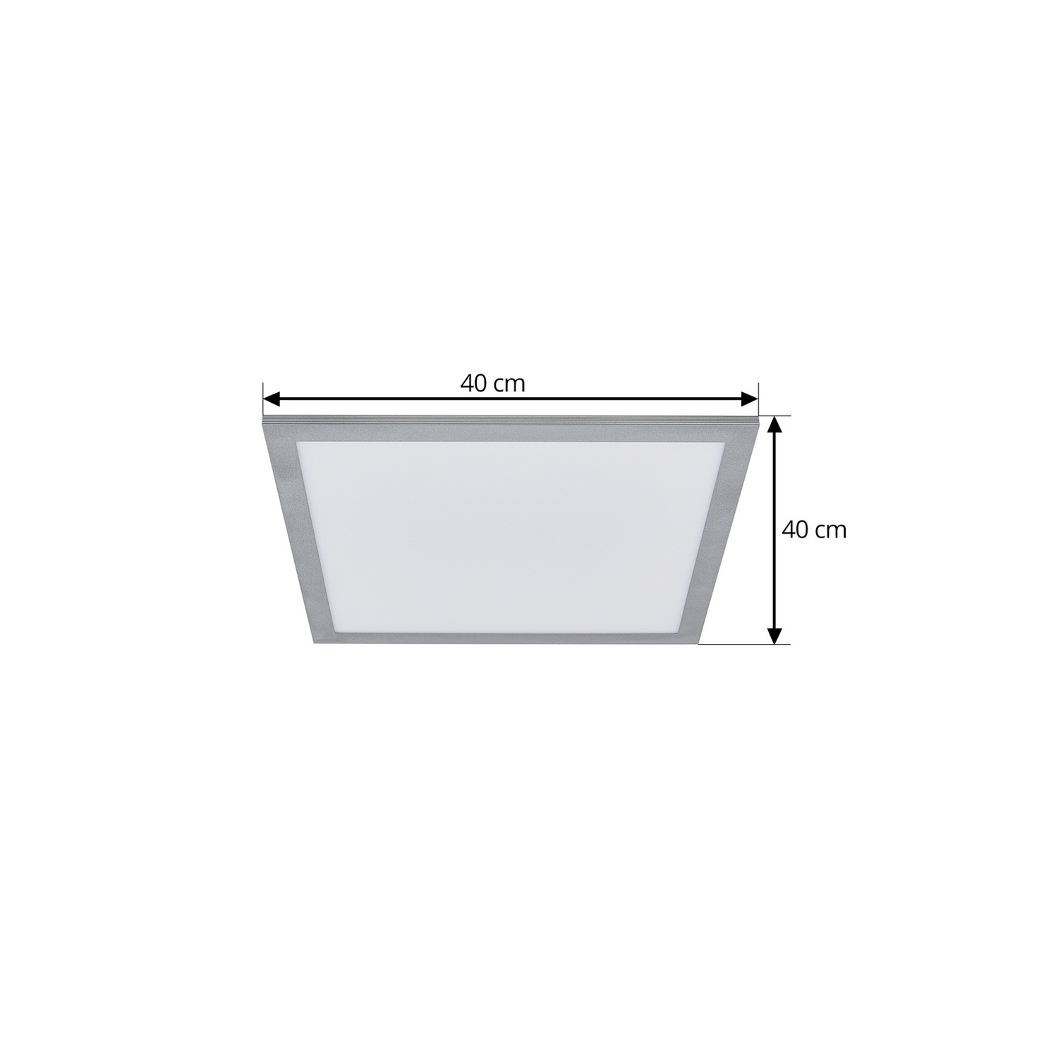 B-Ware Arcchio Led Panel Flächenleuchte Deckenleuchte Silber Aluminium 40cm Dimmbar Cct