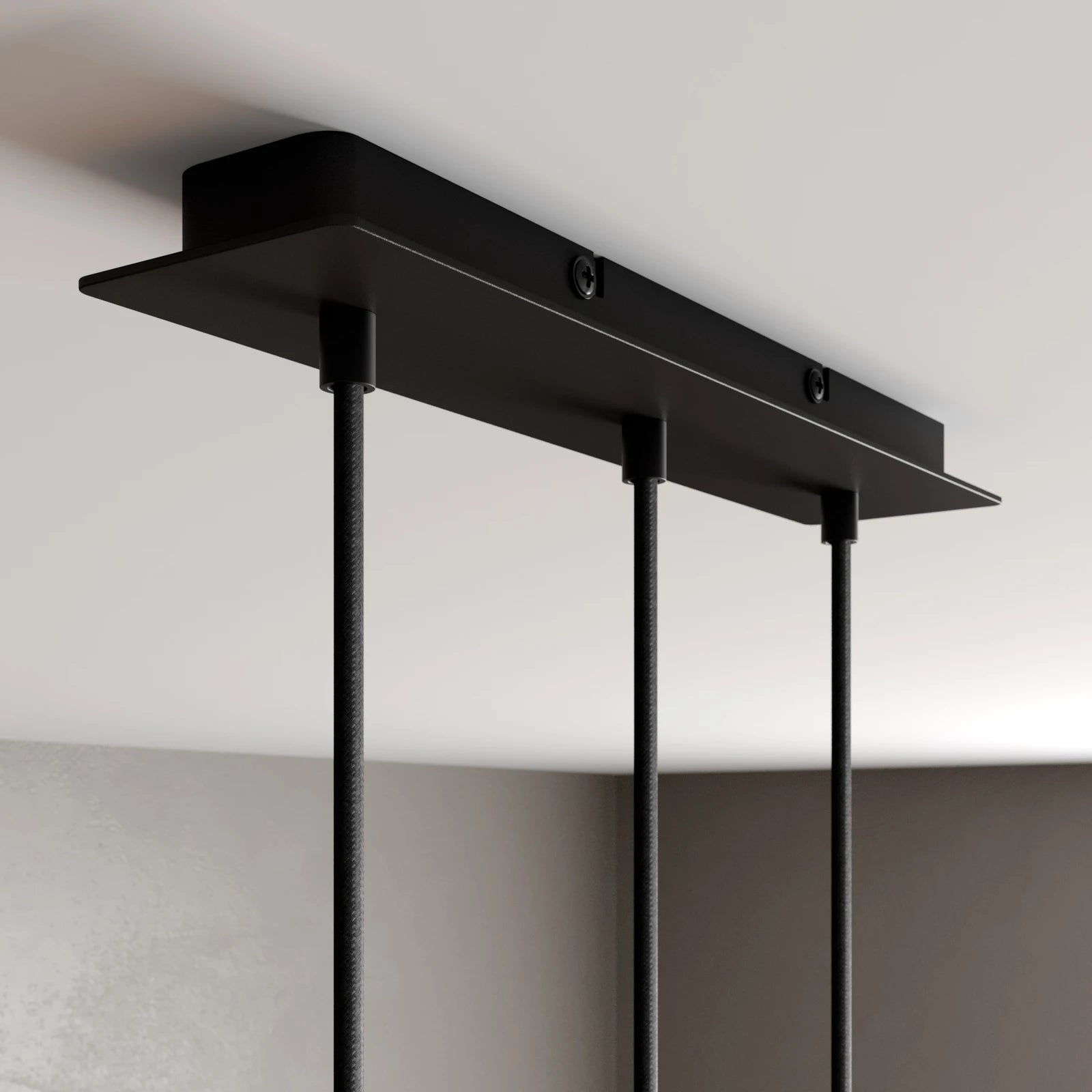 Arcchio Pendelleuchte Hängelampe LED Franka schwarz Aluminium lang - 4251096568653
