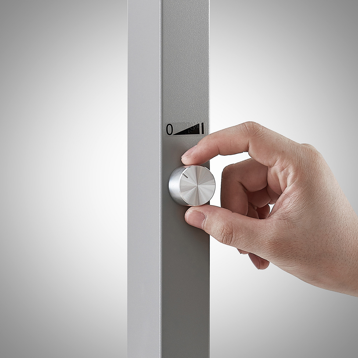 B-Ware Arcchio Stehleuchte Büroleuchte Led Silber Logan Pro Sensor Dimmbar