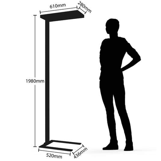 B-Ware Arcchio Bertram Led Büro Stehlampe 4.000 K Stehleuchte Lampe Siehe Text/Fozo - 4251096599688