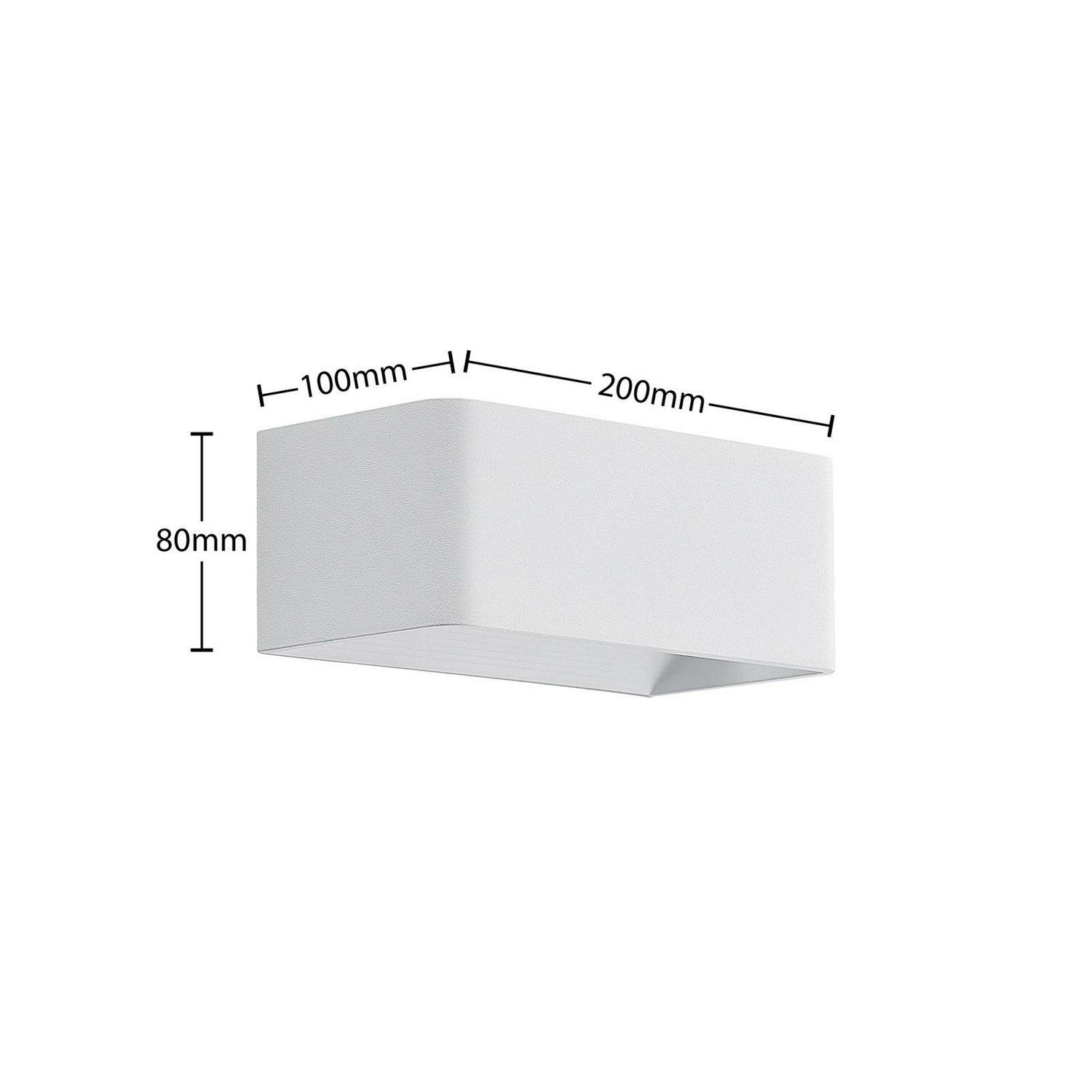 B-Ware Arcchio Wandleuchte Wandlampe Led Lampe Weiß Aluminium Eisen Innenbeleuchtung