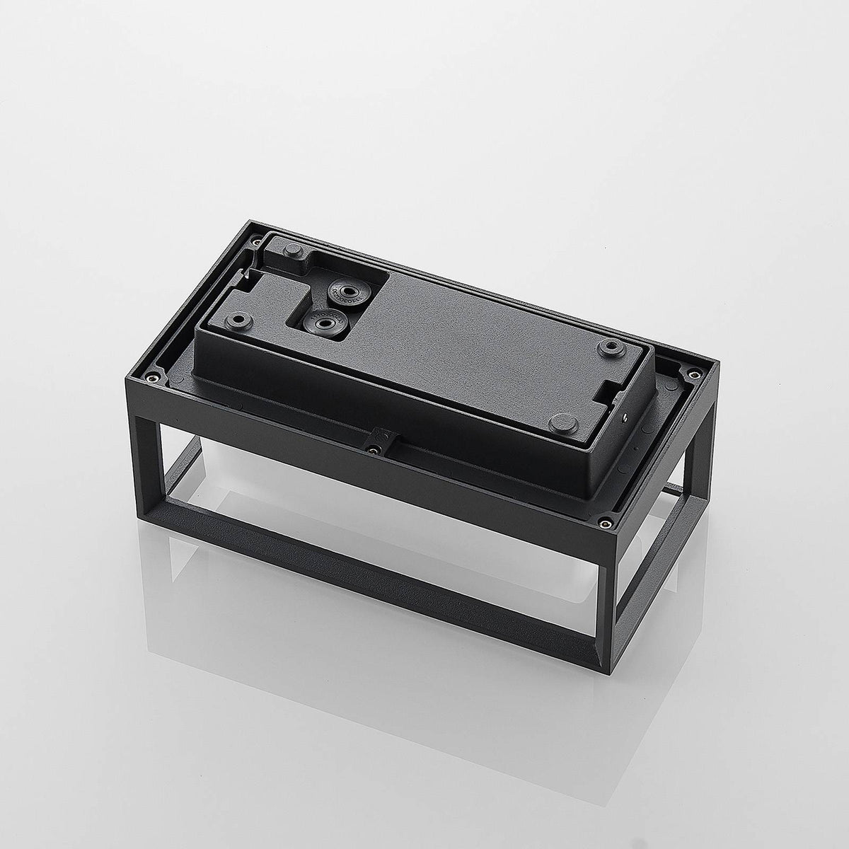 Lucande Wandleuchte Außenleuchte LED Lampe Wandlampe dunkelgrau Glas IP65253 - 4251096569384