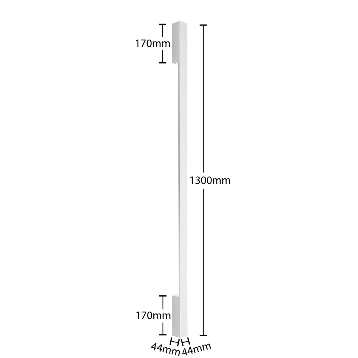 Arcchio Wandleuchte Wandlampe LED Ivano weiß Aluminium Leuchte Lampe 130 cm - 4251096589788