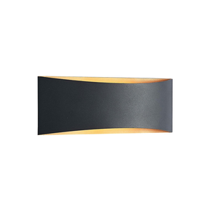 B-Ware Arcchio Wandlampe Wandleuchte Led Danta Schwarz Gold Aluminium Eisen Warmweiß824