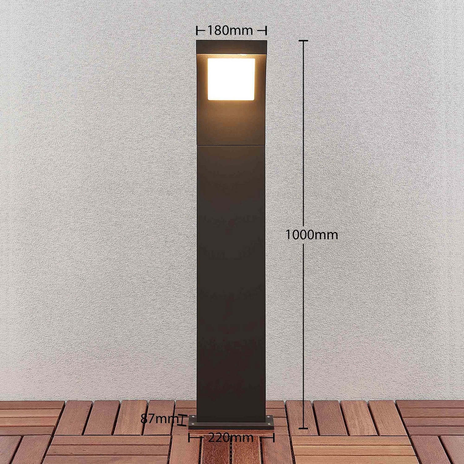 B-Ware Arcchio Wegeleuchte Außenlampe Led Wegelicht Grafitgrau Aluminium Ip65 100 Cm456 - 4251096566352