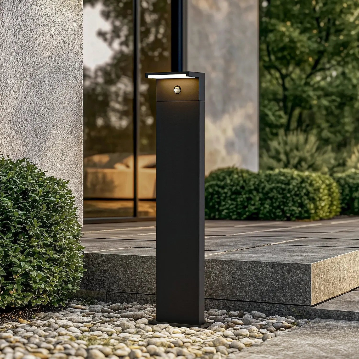 B-Ware Arcchio Wegeleuchte Pollerleuchte Led Iberion Sensor Schwarz Aluminium Bewegu788