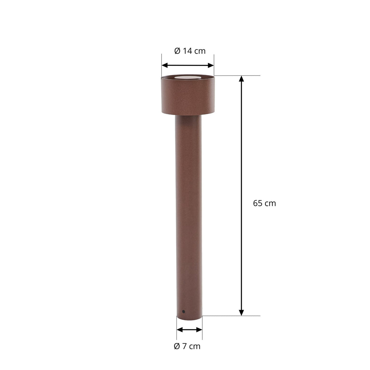 Arcchio Wegeleuchte Wegelampe Milten LED Außenleuchte Rost IP65 Aluminium - 4255830906459