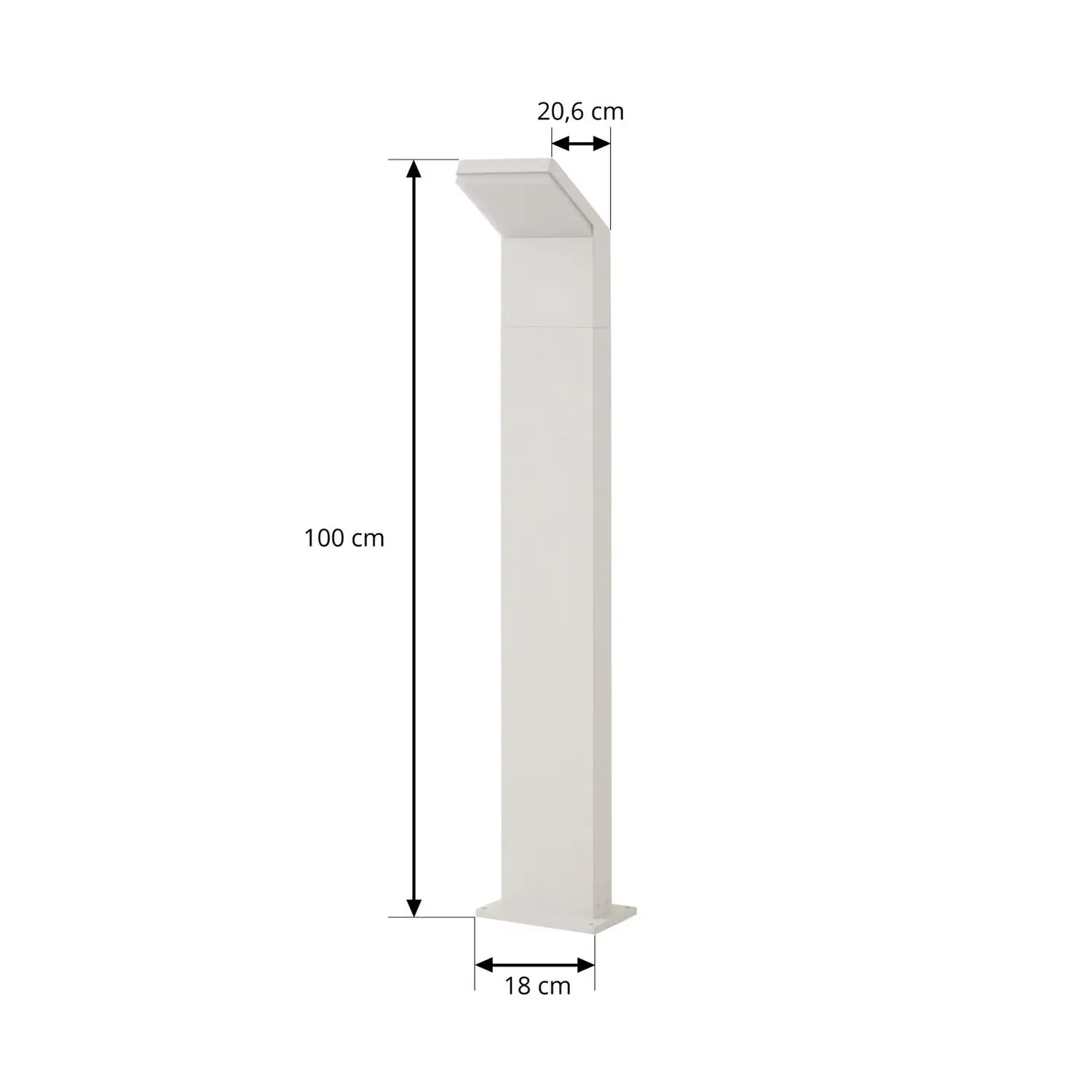 B-Ware Arcchio Wegeleuchte Gartenlampe Led Yolena Weiß Außenleuchte 100 Cm Ip65 - 4255830901744