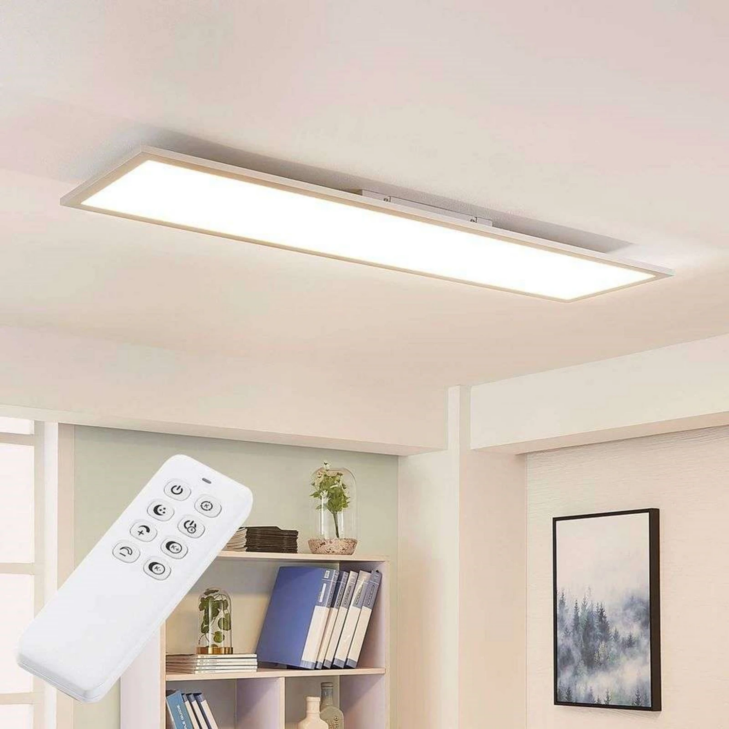 B-Ware Arcchio Led Panel Deckenleuchte Deckenlampe Silber Fernbedienung Dimmbar Cct25