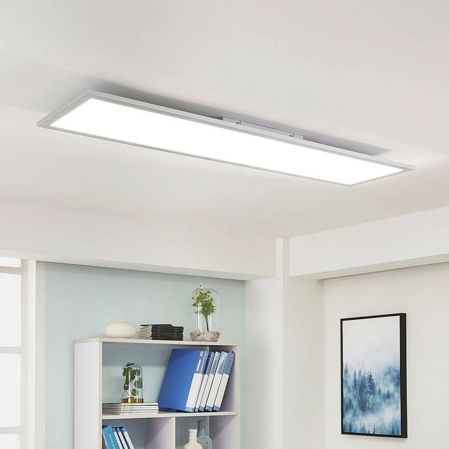 B-Ware Arcchio Led Panel Deckenleuchte Deckenlampe Silber Fernbedienung Dimmbar Cct25