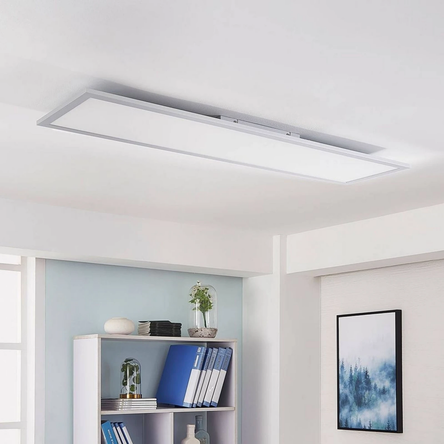 B-Ware Arcchio Led Panel Deckenleuchte Deckenlampe Silber Fernbedienung Dimmbar Cct25