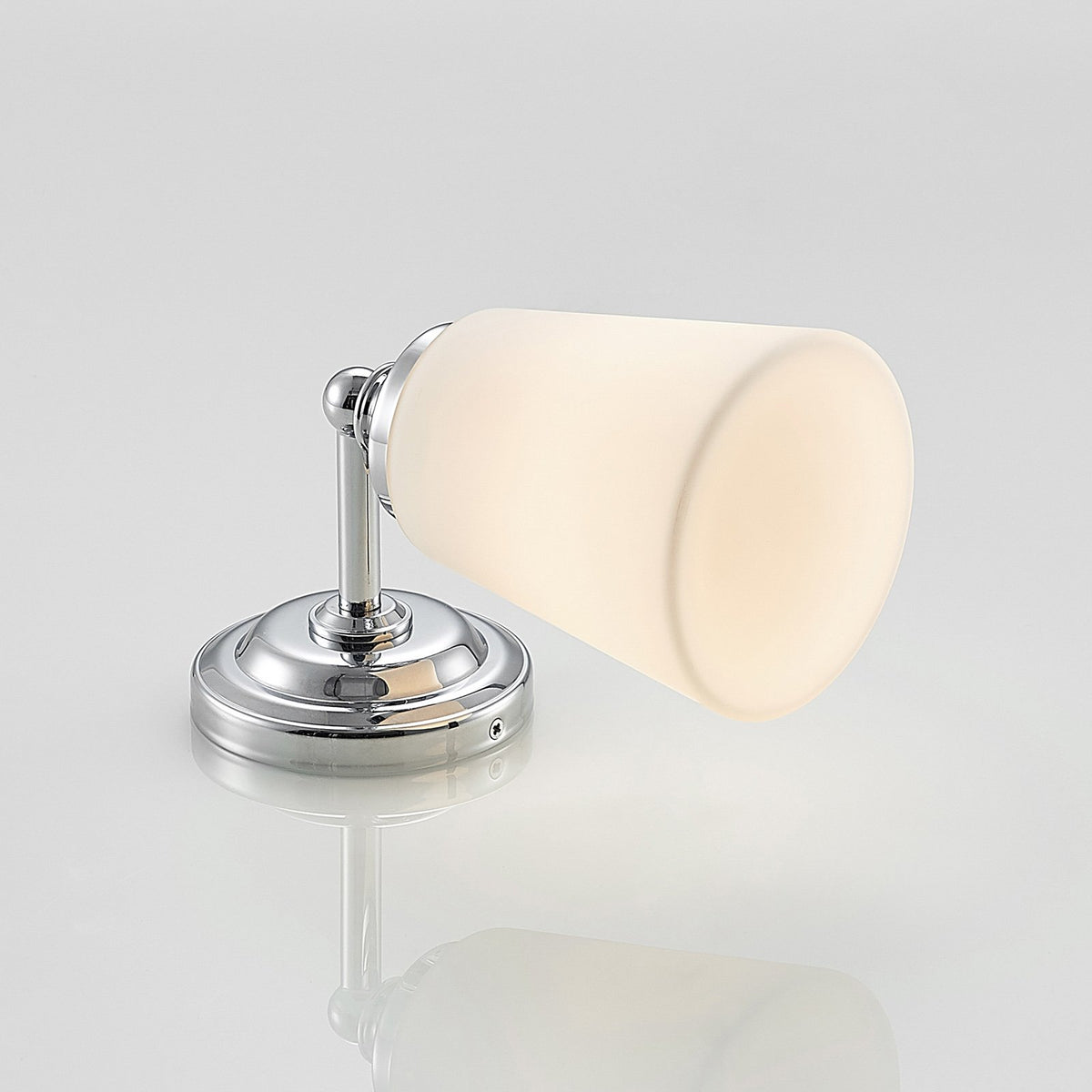 Arcchio Mahdi Bad-Wandleuchte Wandleuchte Lampe Leuchte Glasschirm E14 chrom - 4251096591538