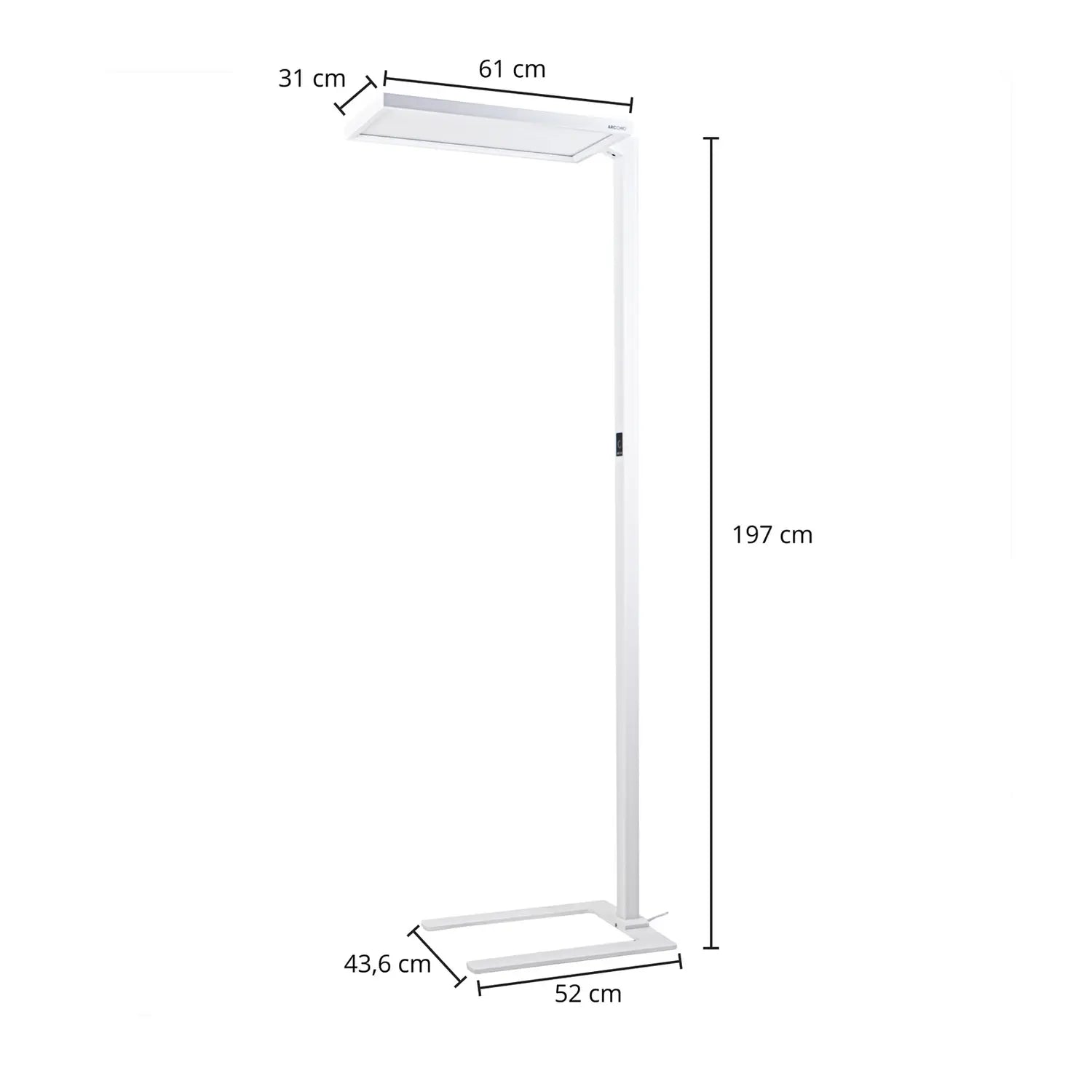 B-Ware Arcchio Nelus Büro Led Stehlampe Leuchte Sensor Standleuchte Stehleuchte Weiß - 4251911759785