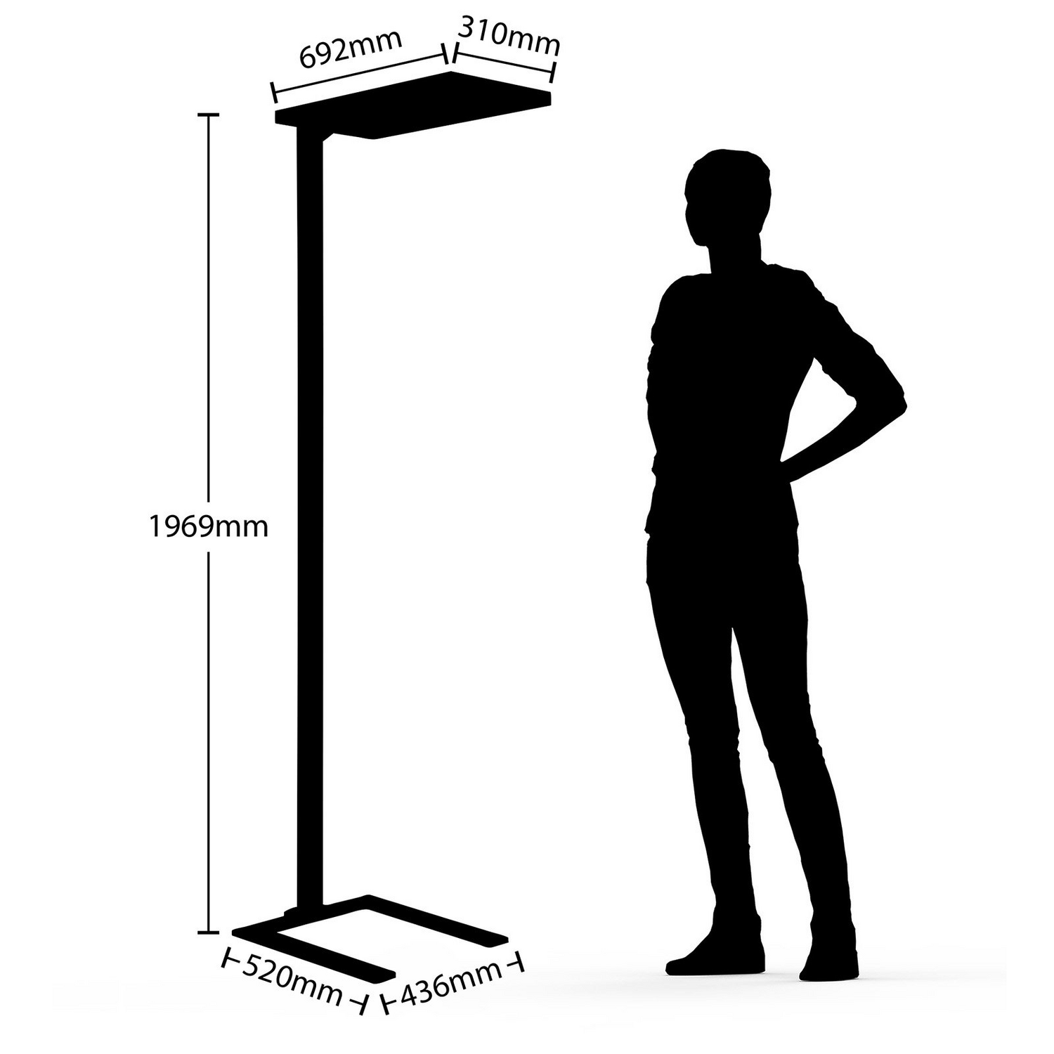 B-Ware Arcchio Nelus Led Stehlampe Stehleuchte Wohnzimmerlampe Lampe 36 W Silber Sensor - 4251096584684