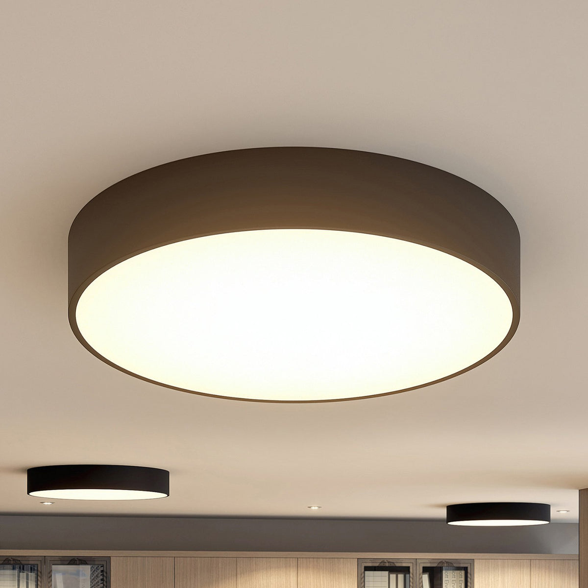Arcchio Deckenlampe Deckenleuchte LED Noabelle schwarz Lichtspender Metall 60 cm - 4251096597080