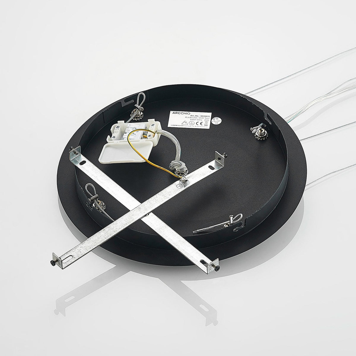 Arcchio Pendelleuchte Hängelampe Noabelle LED schwarz 80 cm Wohnbereich Esszimme - 4251096597394