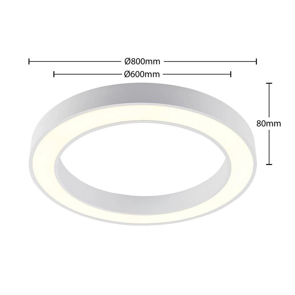Arcchio Deckenleuchte Lampe LED weiß Ring Licht Aluminium Kunststoff CCT dimmbar - 4251096596977