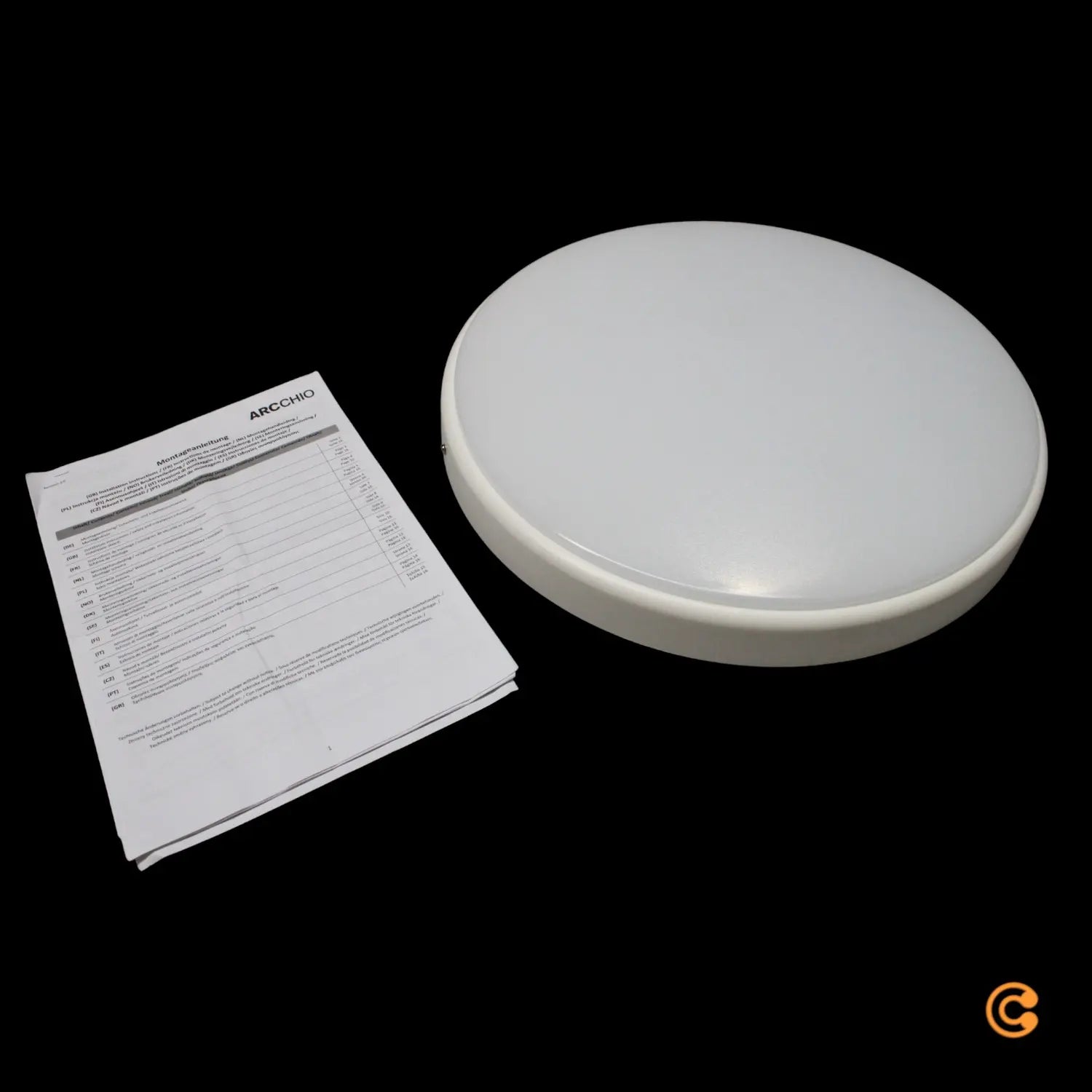 B-Ware Arcchio Led Deckenleuchte Deckenlampe Finn Smart Weiß Cct Tuya Ip44 40 Cm Lampe - 4251096563955