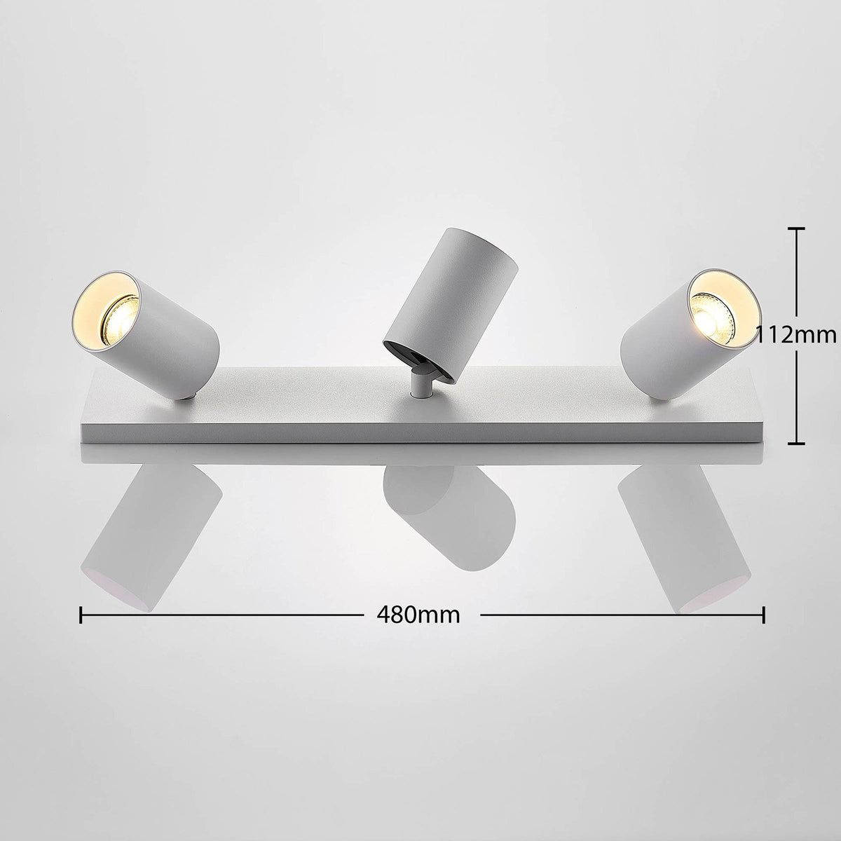 Arcchio Strahler Brinja Deckenleuchte weiß eckig Ø 6 cm 3 flg SIEHE TEXT - 42510965564210
