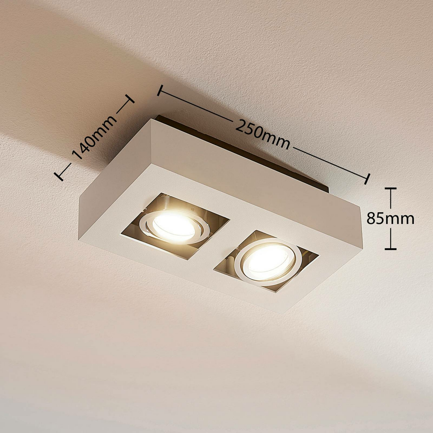 B-Ware Arcchio Led Spot Vince Deckenlampe Lampe Leuchte 2 Flammig Gu10 Weiß 2 Stück - 4251096508154