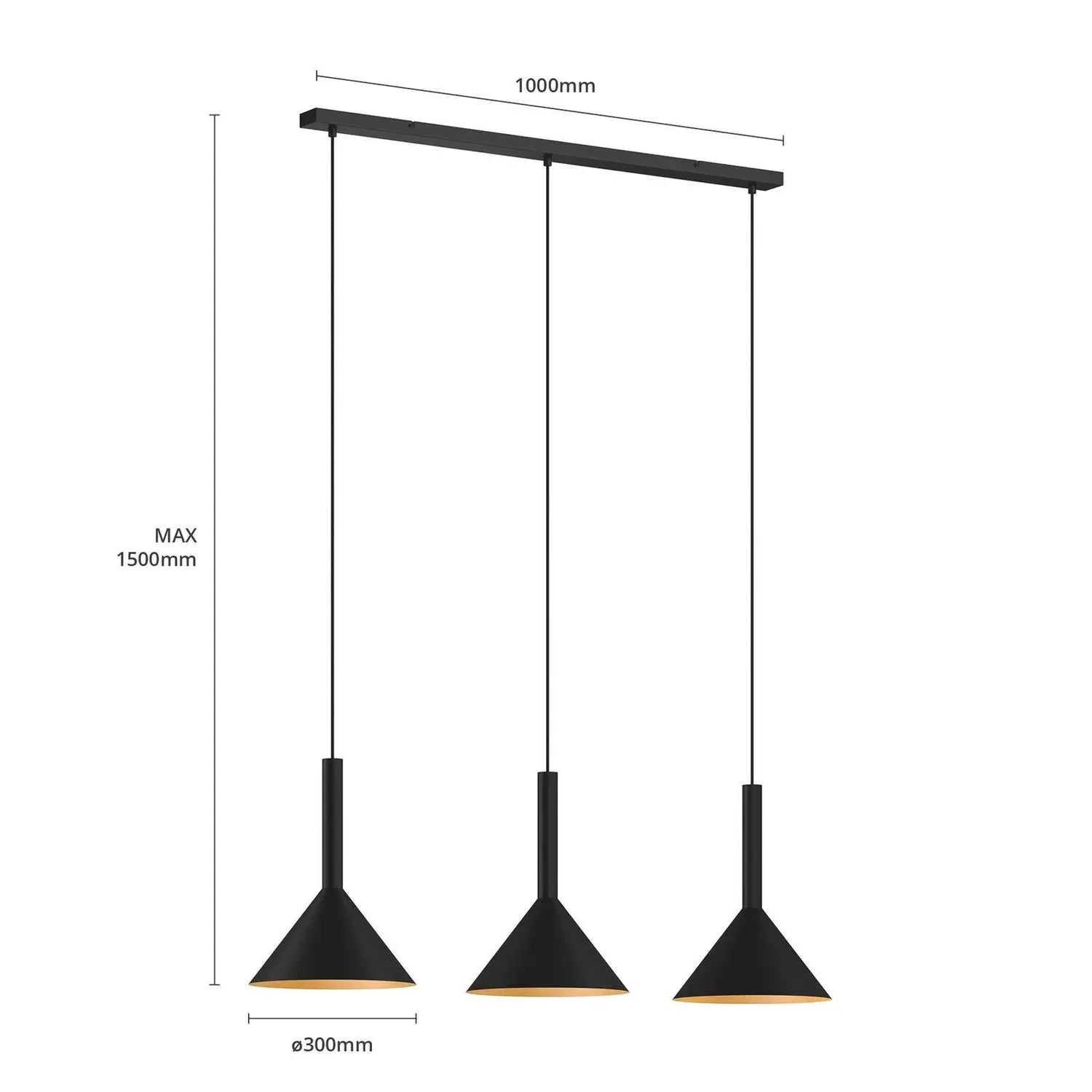 Suspension Arcchio Tadej de qualité B, plafonnier, suspension, lampe de plafond, plafonnier 64