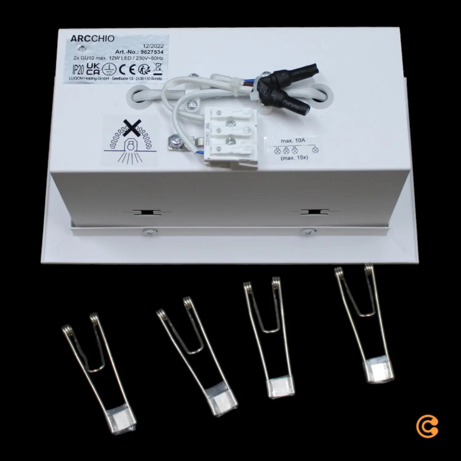 B-Ware Arcchio Taneja Einbauleuchte Zweiflammig Weiß Deckenlampe Deckenleuchte Lampe - 4251911708127