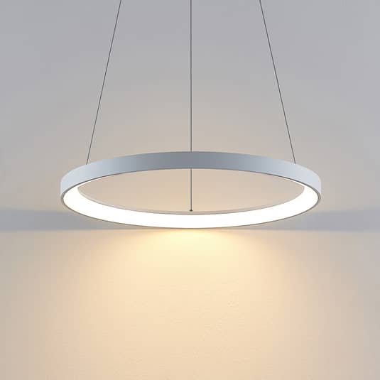 Suspension LED Arcchio Viviy de qualité B, lampe suspendue, plafonnier, luminaire, lampe, blanc, 58 cm