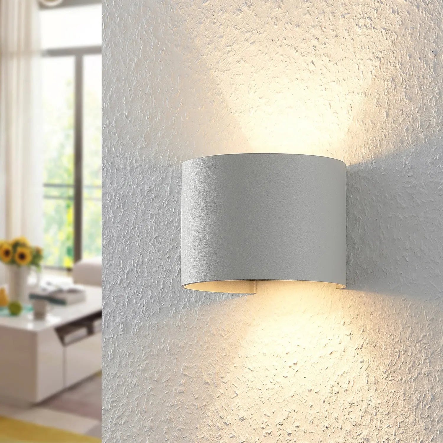 B-Ware Arcchio Weiße Wandleuchte Zuzana Rund Wandleuchte Wandlicht 2 Stück - 4251096545142