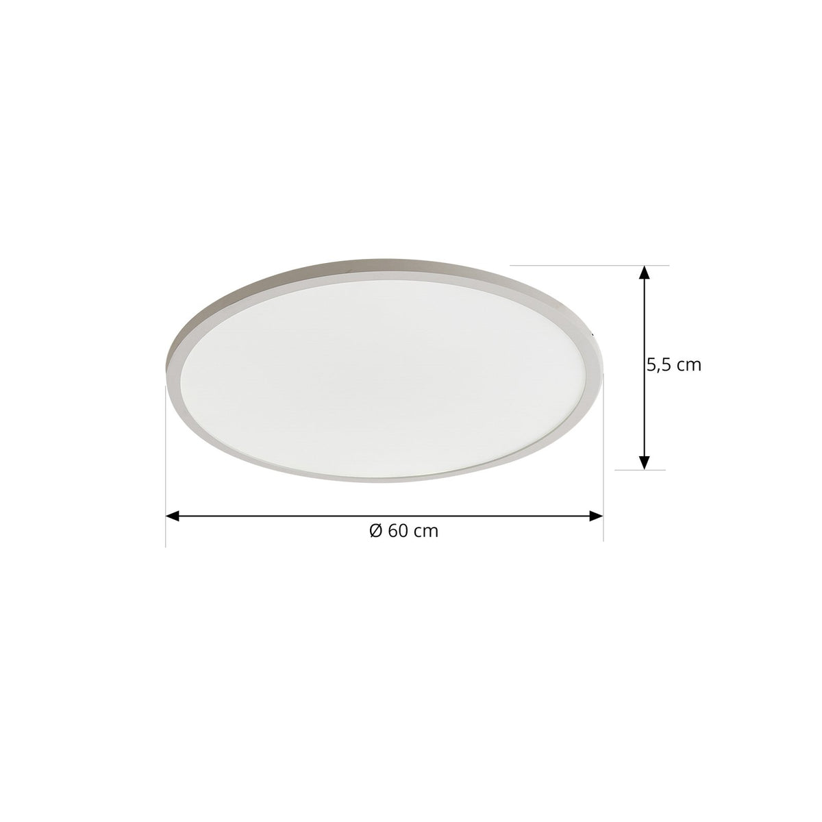 Arcchio Deckenlampe Leuchte Brenda LED dimmbar CCT Fernbedienung Ø60cm weiß - 4251096553369