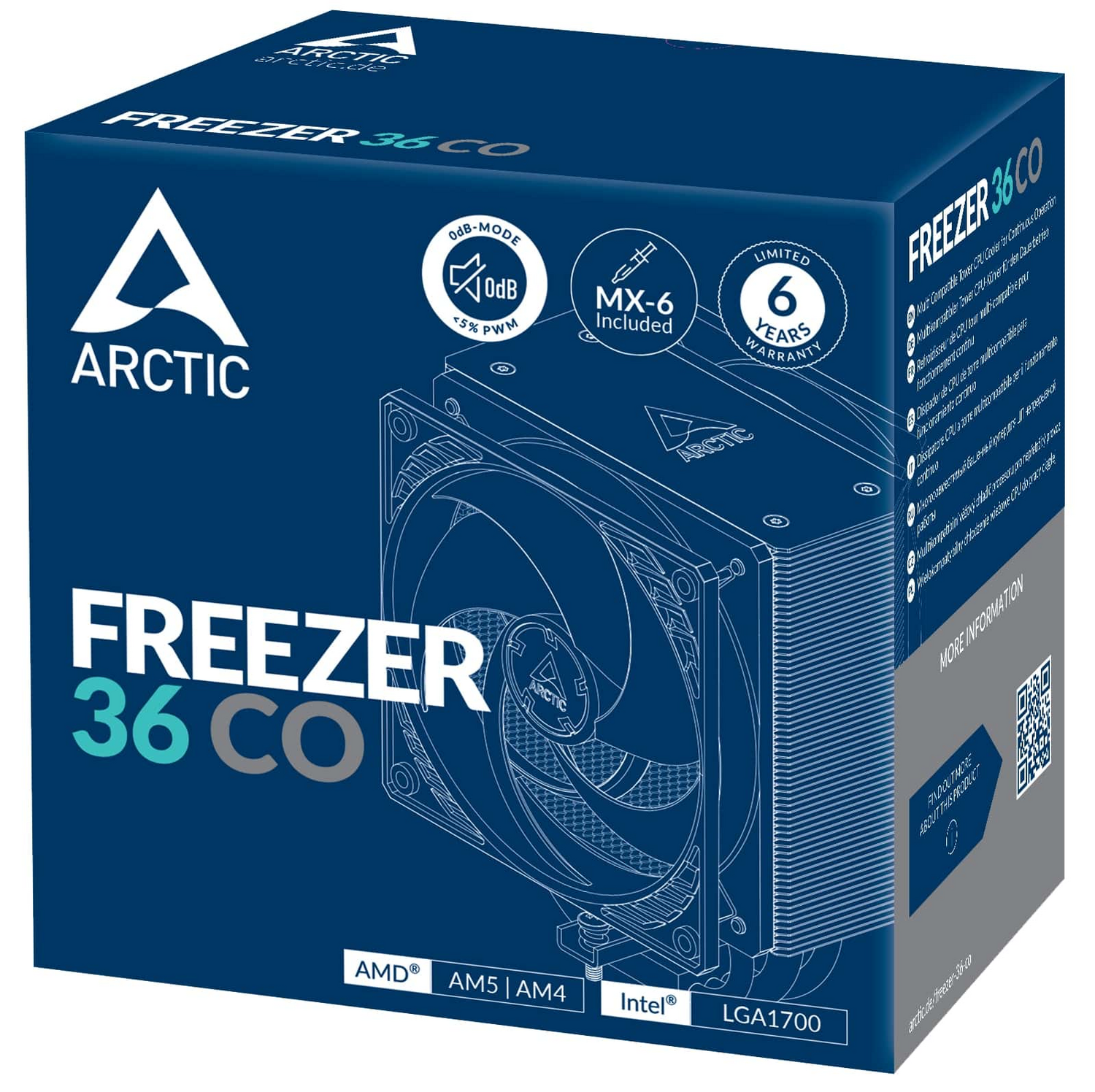 B-Ware Arctic Kühler Freezer 36 Co Cpu Kühleinheit Prozessor Kühlung Luftkühlung - 4895213704137