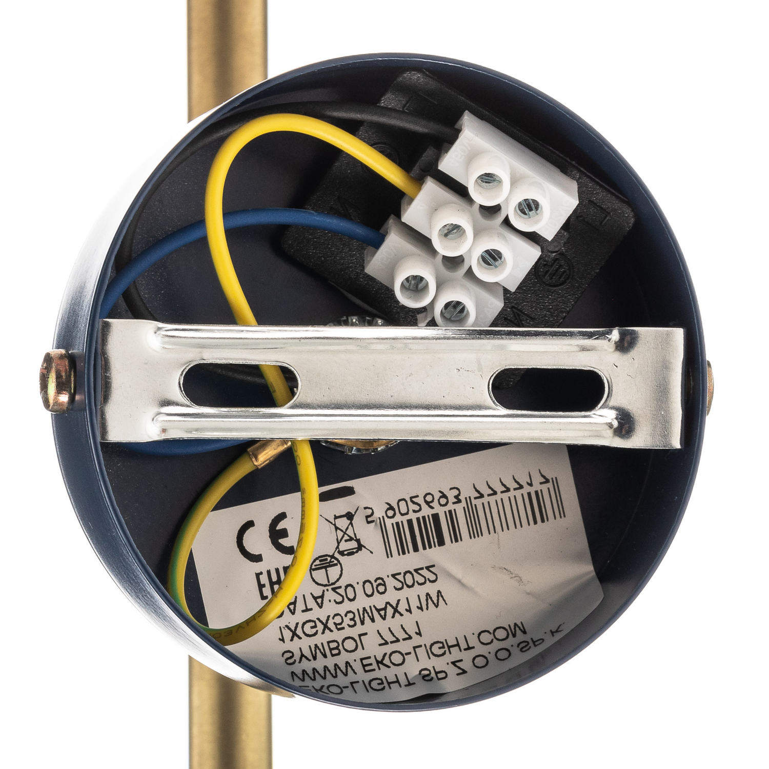 Arena Wandlampe Leuchte Wandbeleuchtung Blau Gold Metall Led Gx53 Austauschbar B-Ware - 5902693777717