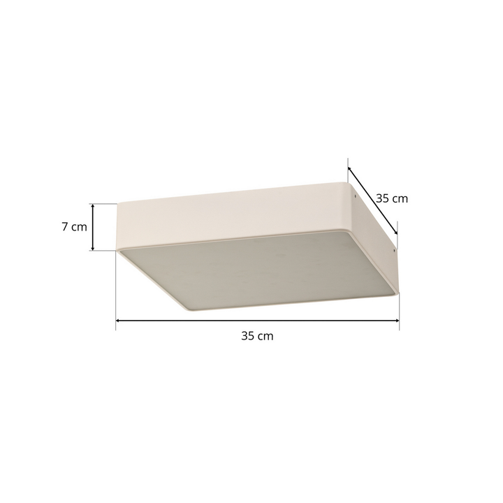 Argon Deckenleuchte Lampe Oro Deckenbeleuchtung Weiß Stahl Glas 35 Cm Leuchte B-Ware - 5902553221862