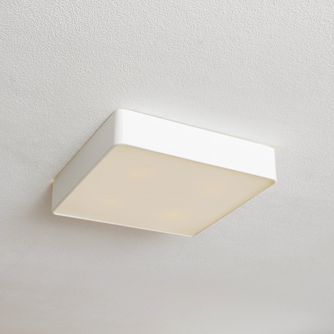 Argon Deckenleuchte Lampe Oro Deckenbeleuchtung Weiß Stahl Glas 35 Cm Leuchte B-Ware - 5902553221862
