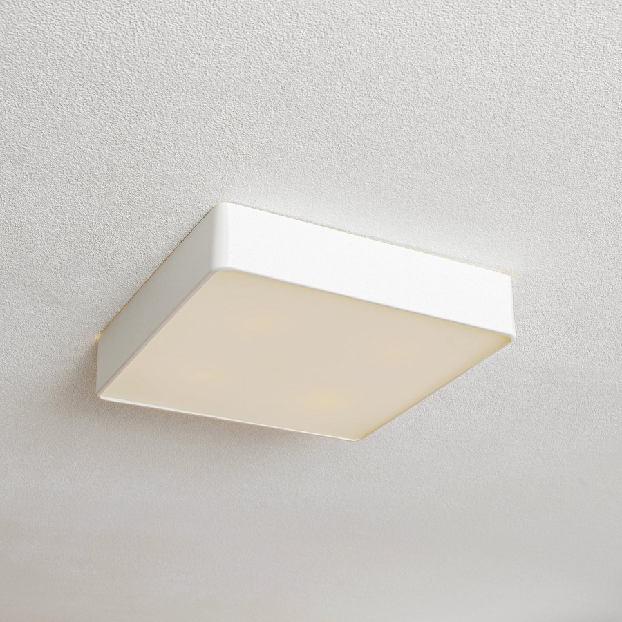 Argon Deckenleuchte Lampe Oro Deckenbeleuchtung Weiß Stahl Glas 35 Cm Leuchte B-Ware - 5902553221862