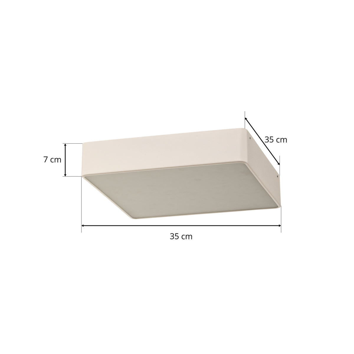 argon Deckenleuchte Lampe Oro Deckenbeleuchtung weiß Stahl Glas 35 cm Leuchte - 5902553221862